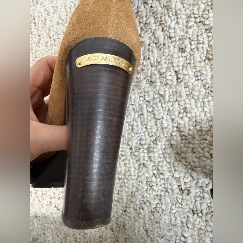 Michael Kors Tan Suede below the Knee Boots size 7.5 - Picture 3 of 7